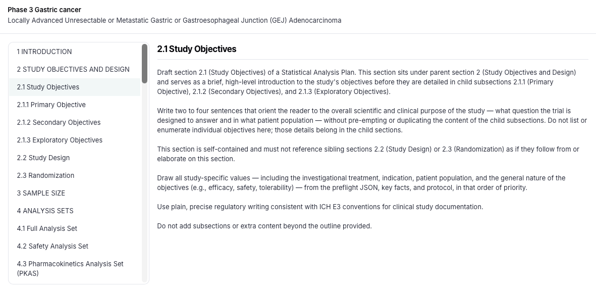 SAP Templates from Comparable Studies platform preview